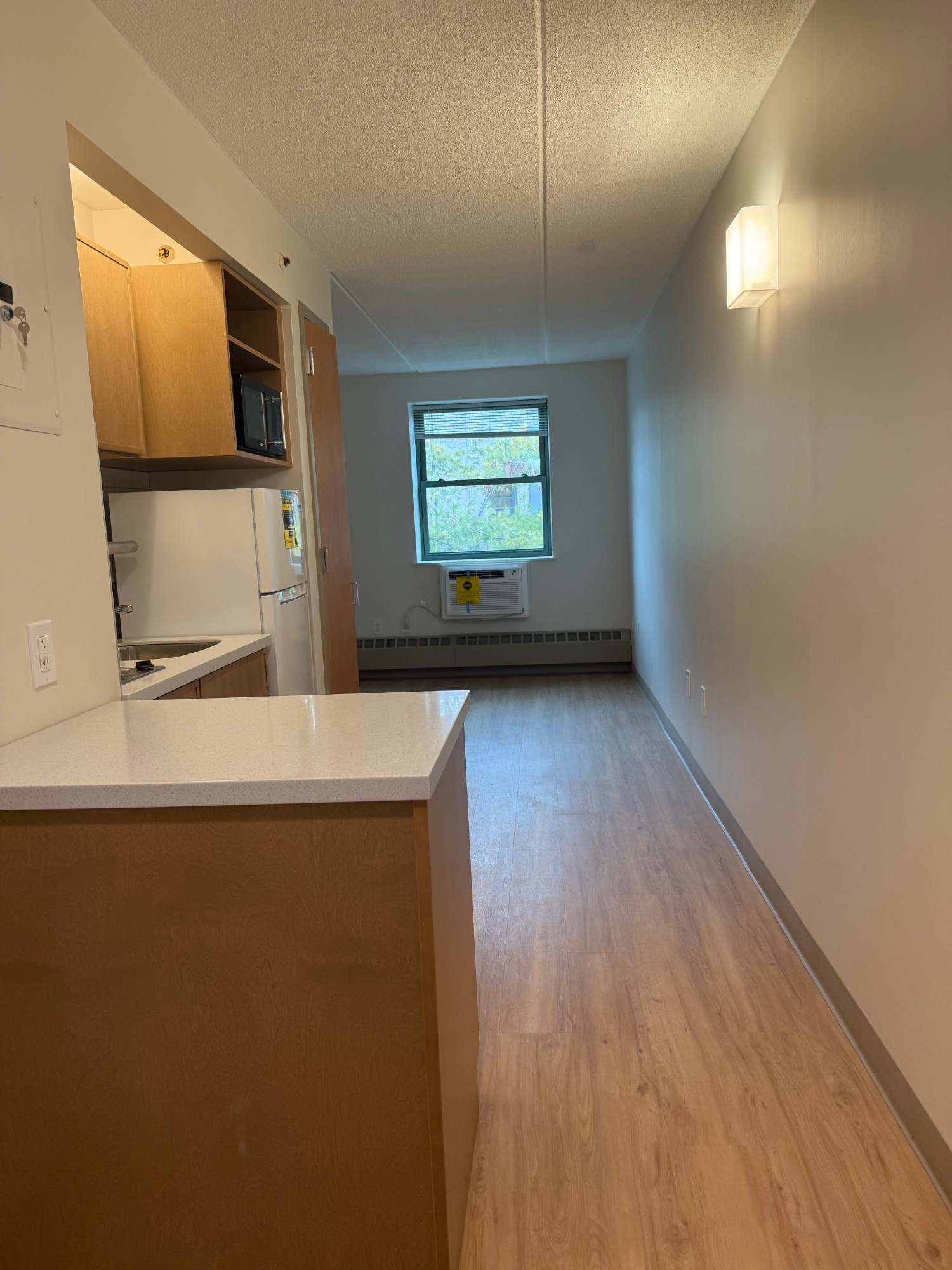 Renovated supportive housing studio unit